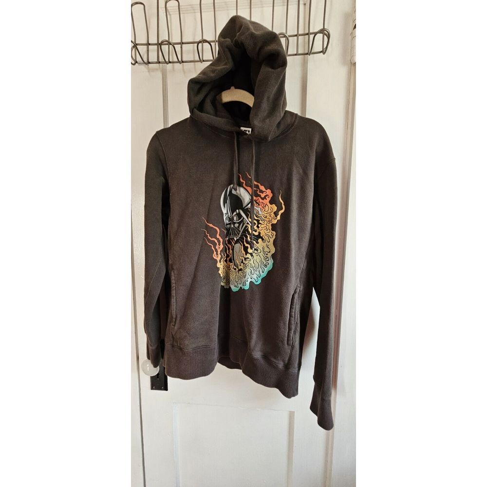 Star Wars x Uniqlo Hoodie Mens Medium Gray Darth Vader Masumi Ishikawa